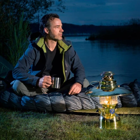 Petromax - Ciśnieniowa lampa naftowa HK500 - Mosiądz