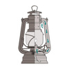 Lampa naftowa Feuerhand Hurricane Baby Special 276 - Czarny Mat